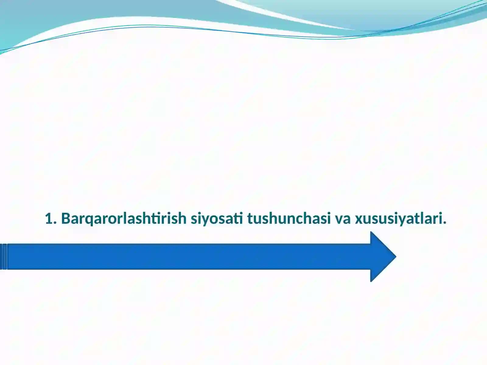 Davlatning barqarorlashtirish siyosati 4