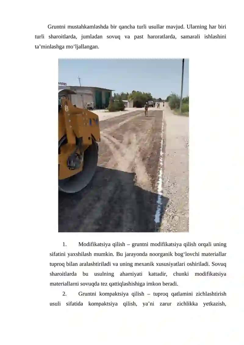 Gruntlarni mustahkamlashda noorganik bogʻlovchi materiallar bilan mustahkamlash ishlarida sifat nazorati 4