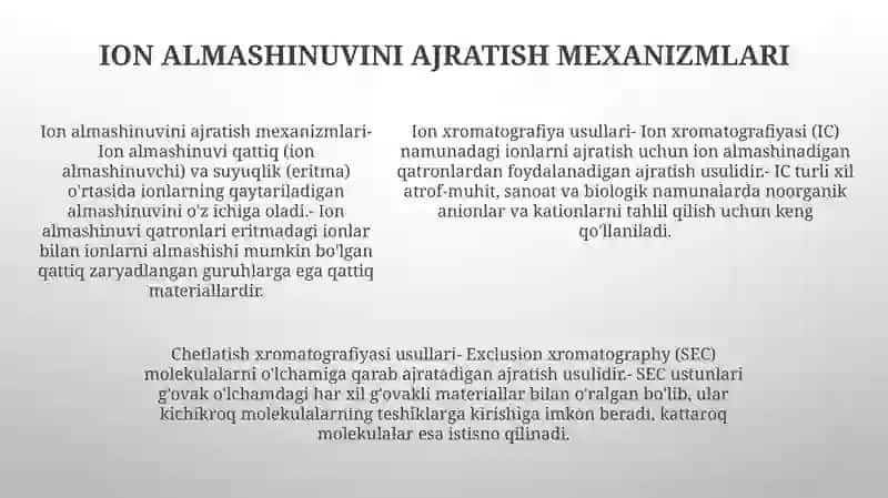 Ion Almashinish Va Eksklyuzion Xromatografiya Usullari 4