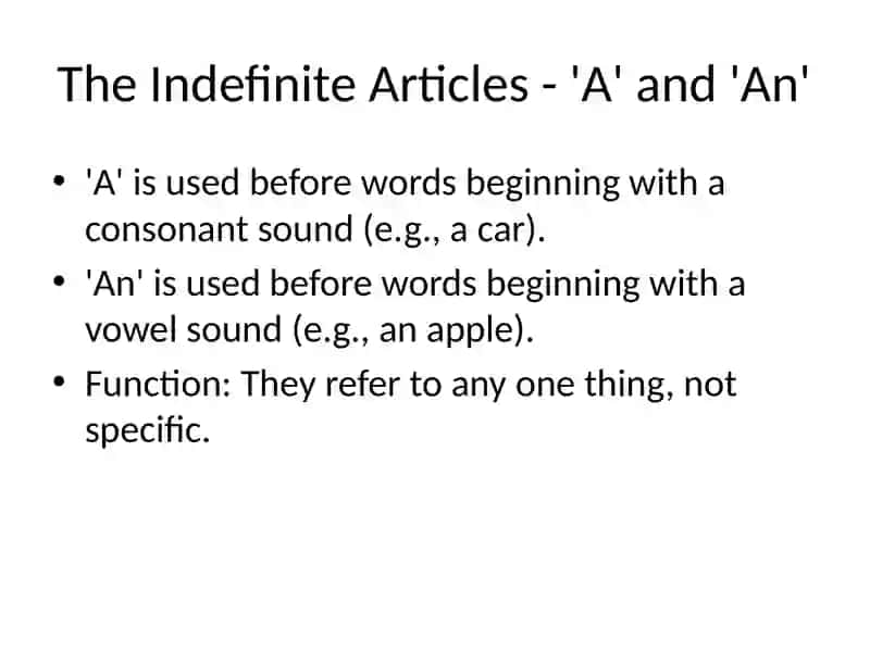 The Function of Articles in the Text 4