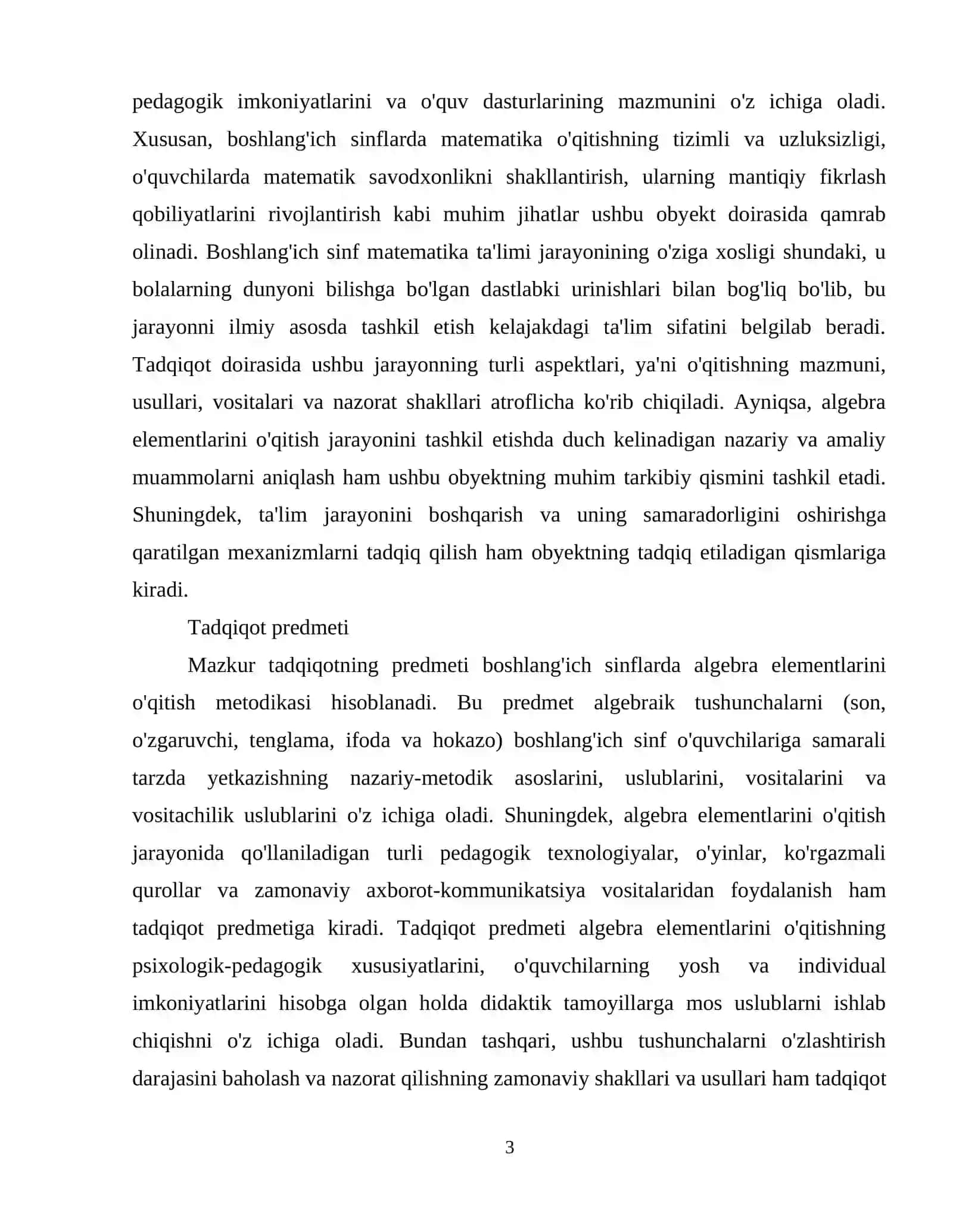 Algebra elementlarini boshlang'ich sinflarda öqitish metodikasi 4