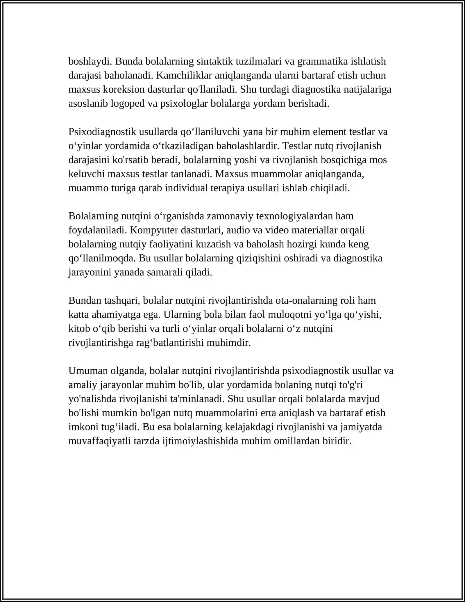 BOLADA NUTQNI RIVOJLANTIRISHNI PSIXODIAGNOSTIK IMKONIYATLARI 4