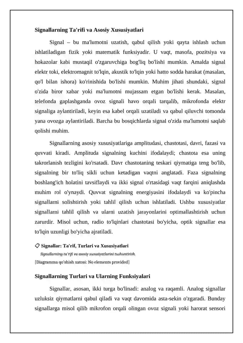 Signallar, ularning turlari va vazifalari 4