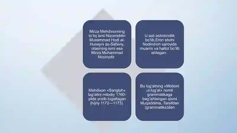 O’rta asrlar lug’atchiligi va ularda grammatikaning aks etishi 4