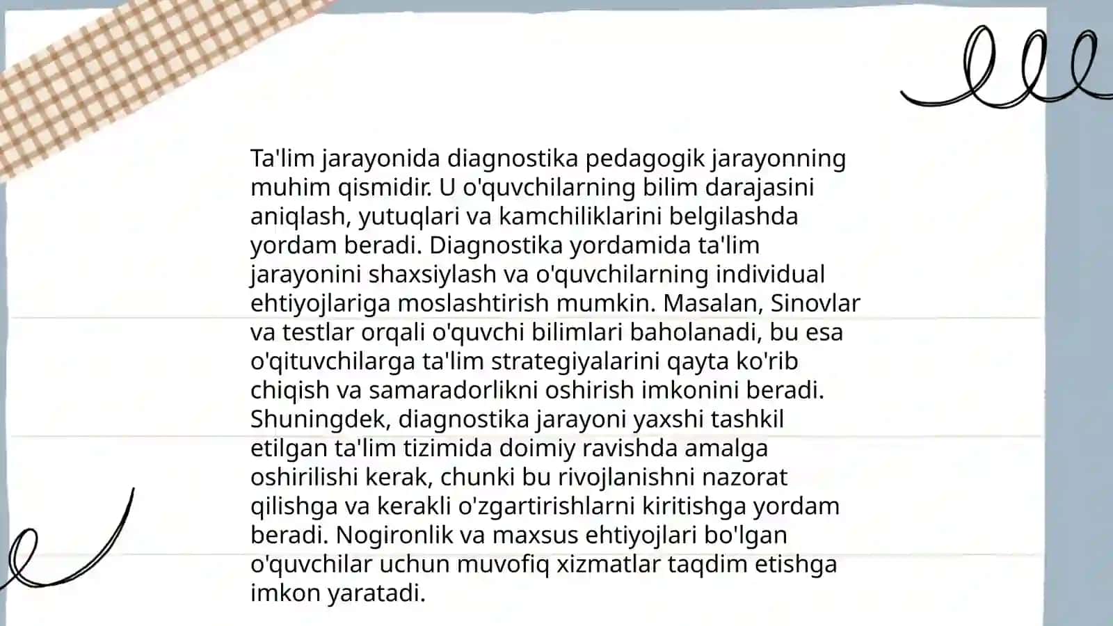 Pedagogik diagnostikaning maqsad va vazifalari 4