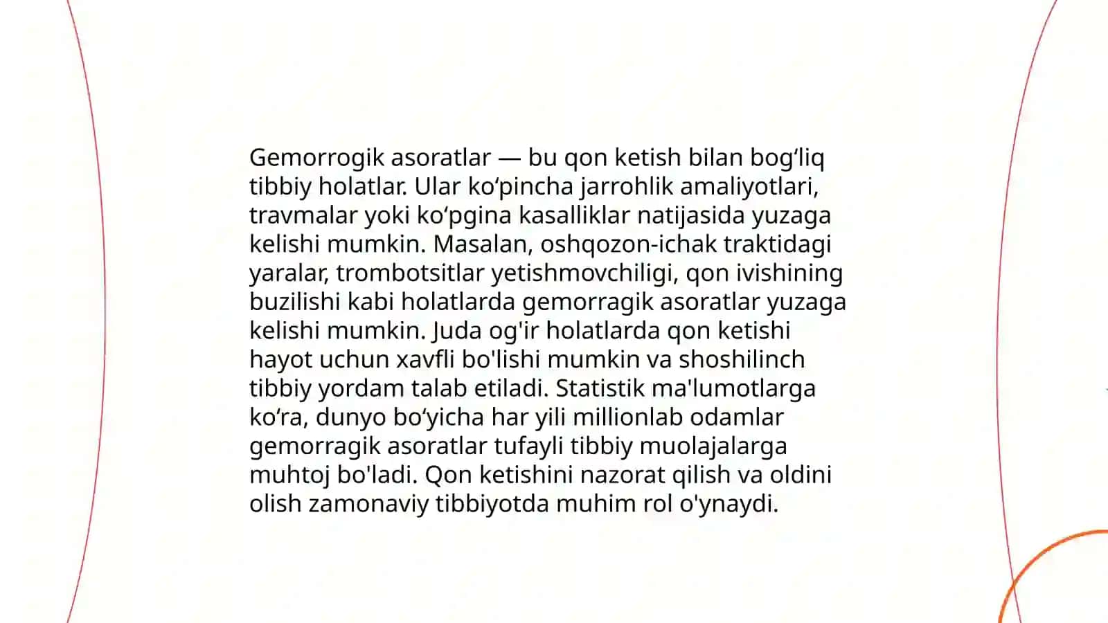 Operatsiyadan keyingi davirda uchraydigan asoratlar 4