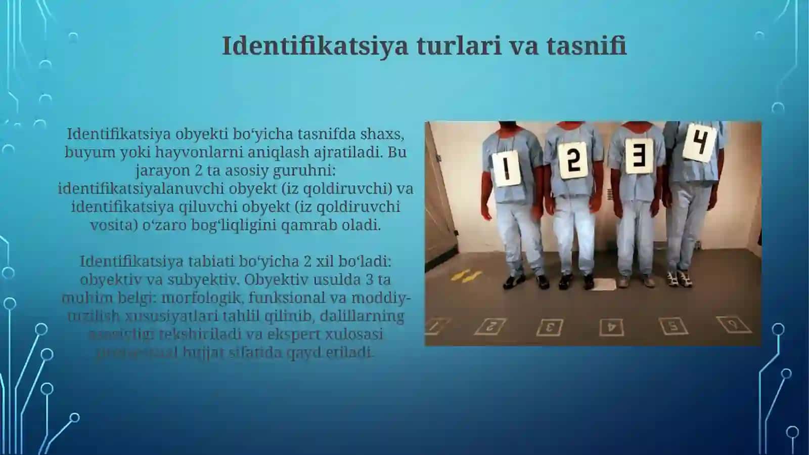 Identifikatsiya: tushuncha, huquqiy asoslar va turlari 4