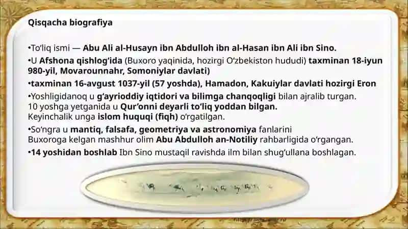 Abu Ali Ibn Sino ilmiy merosi. “Tib qonunlari” asari mohiyati va hozirgi kundagi ahamiyati 4