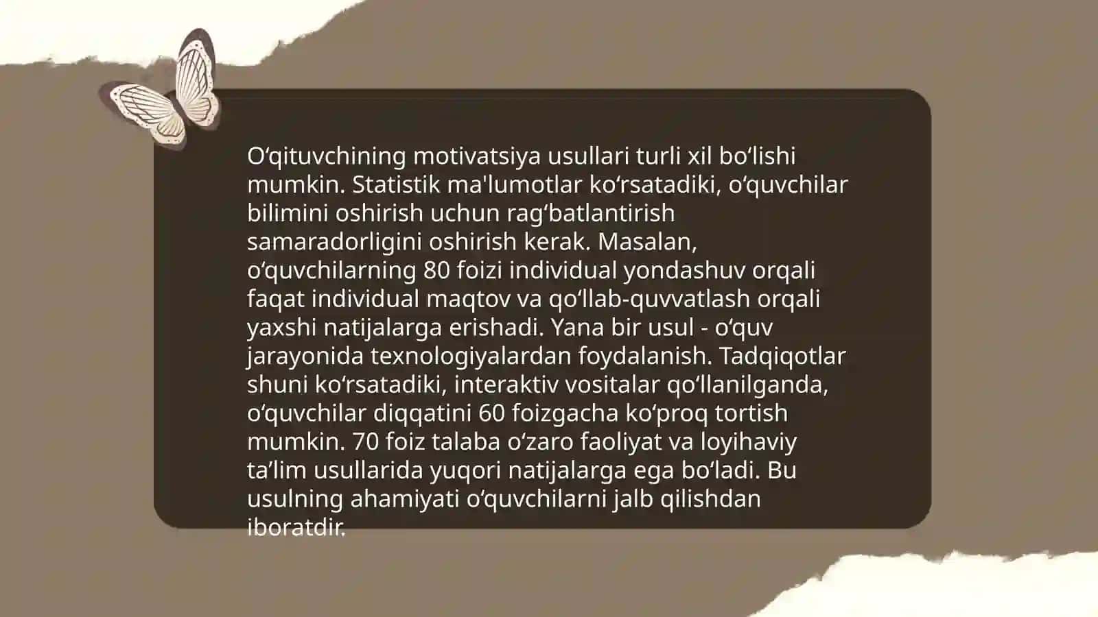Tarbiyachining o'quvchi bilan muloqot usullari 4
