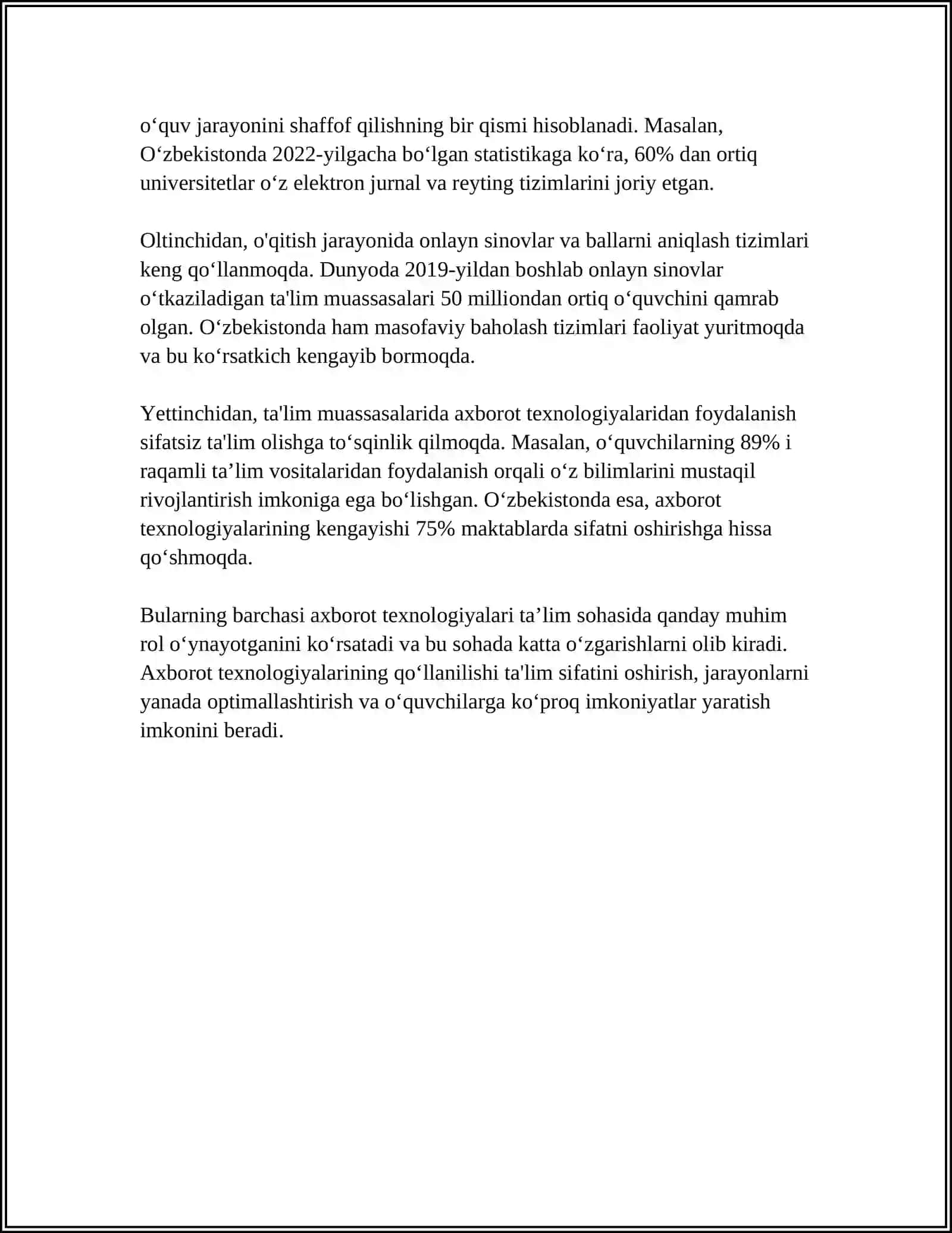 AXBOROT TEXNOLOGIYALARDAN FOYDALANISHNING TA'SIRI 4