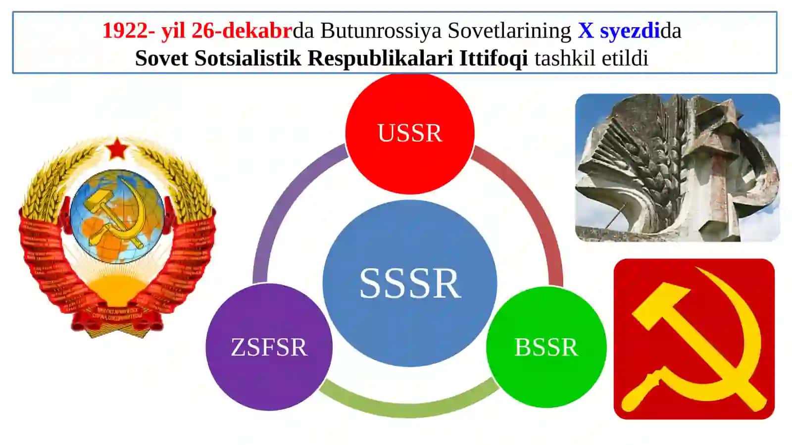 Milliy-davlatchegaralashuva O`zbekiston SSR ning tuzilishi 4