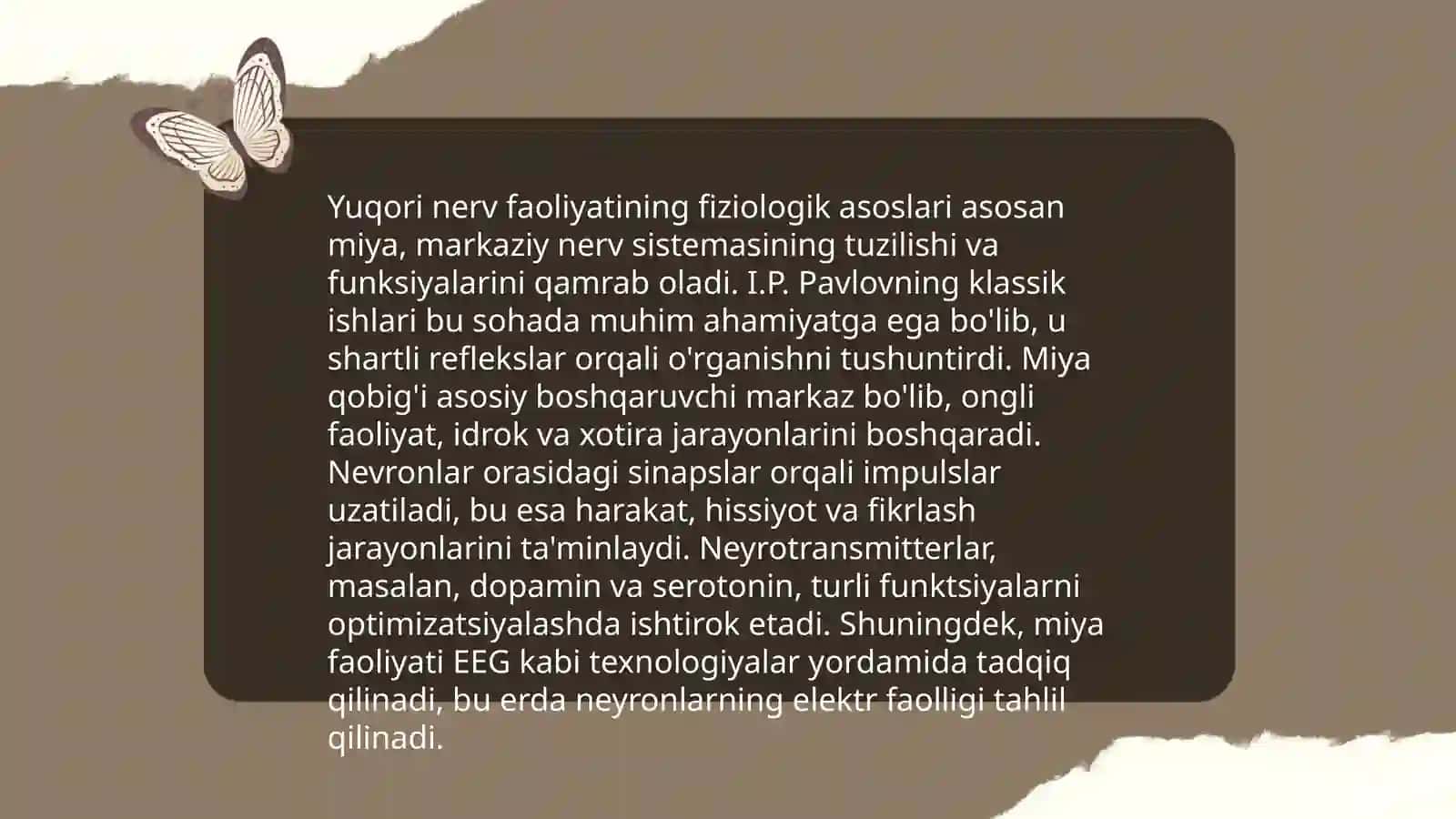 Oliy nerv faoliyatining tiplari 4