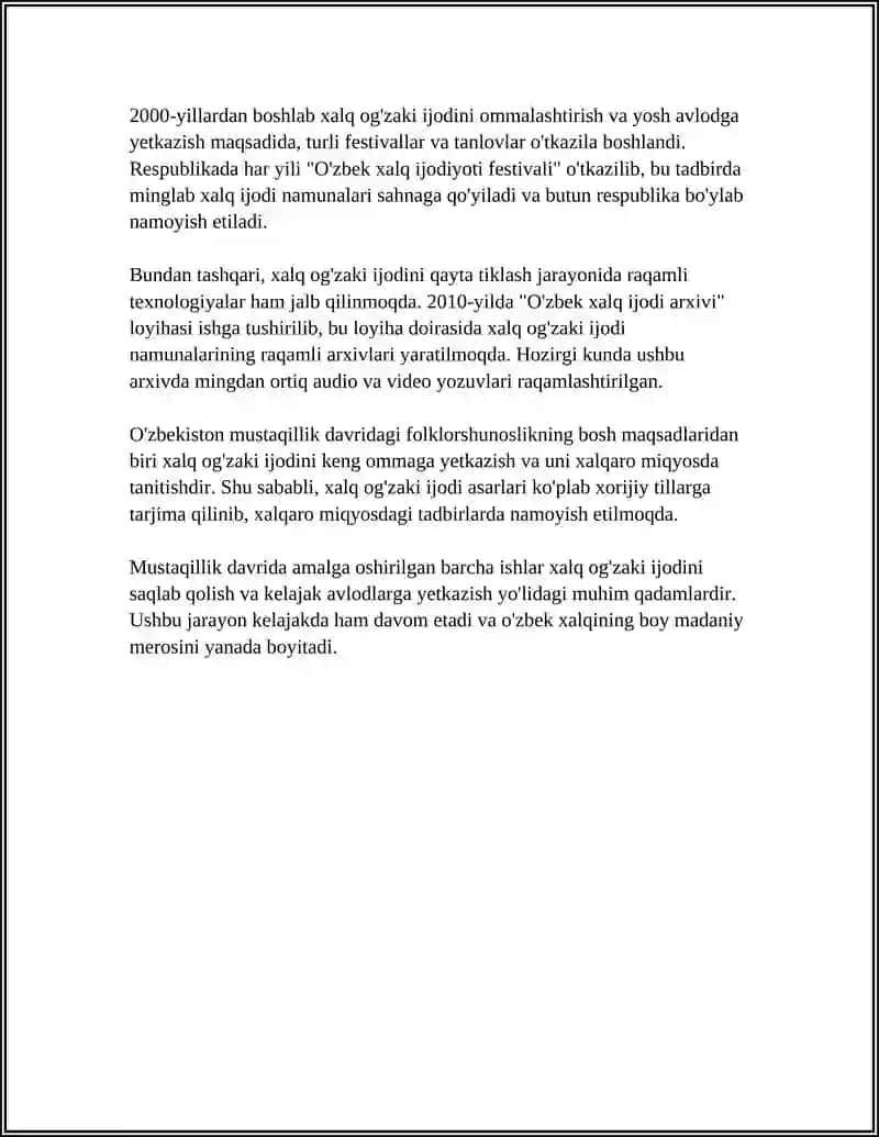MUSTAQILLLIK DAVRI ÒZBEK FOLKLORSHUNOSLIGI 4