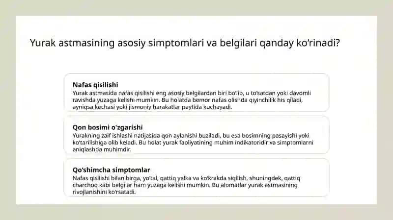 Yurak astmasi va unda ko'rsatiladigan yordam 4