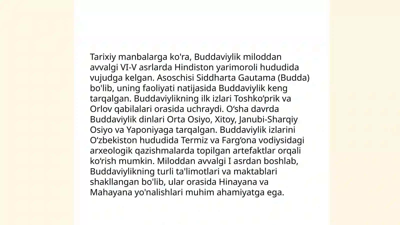 Buddaviylikning markaziy Osiyoda egallagan mavqei 4
