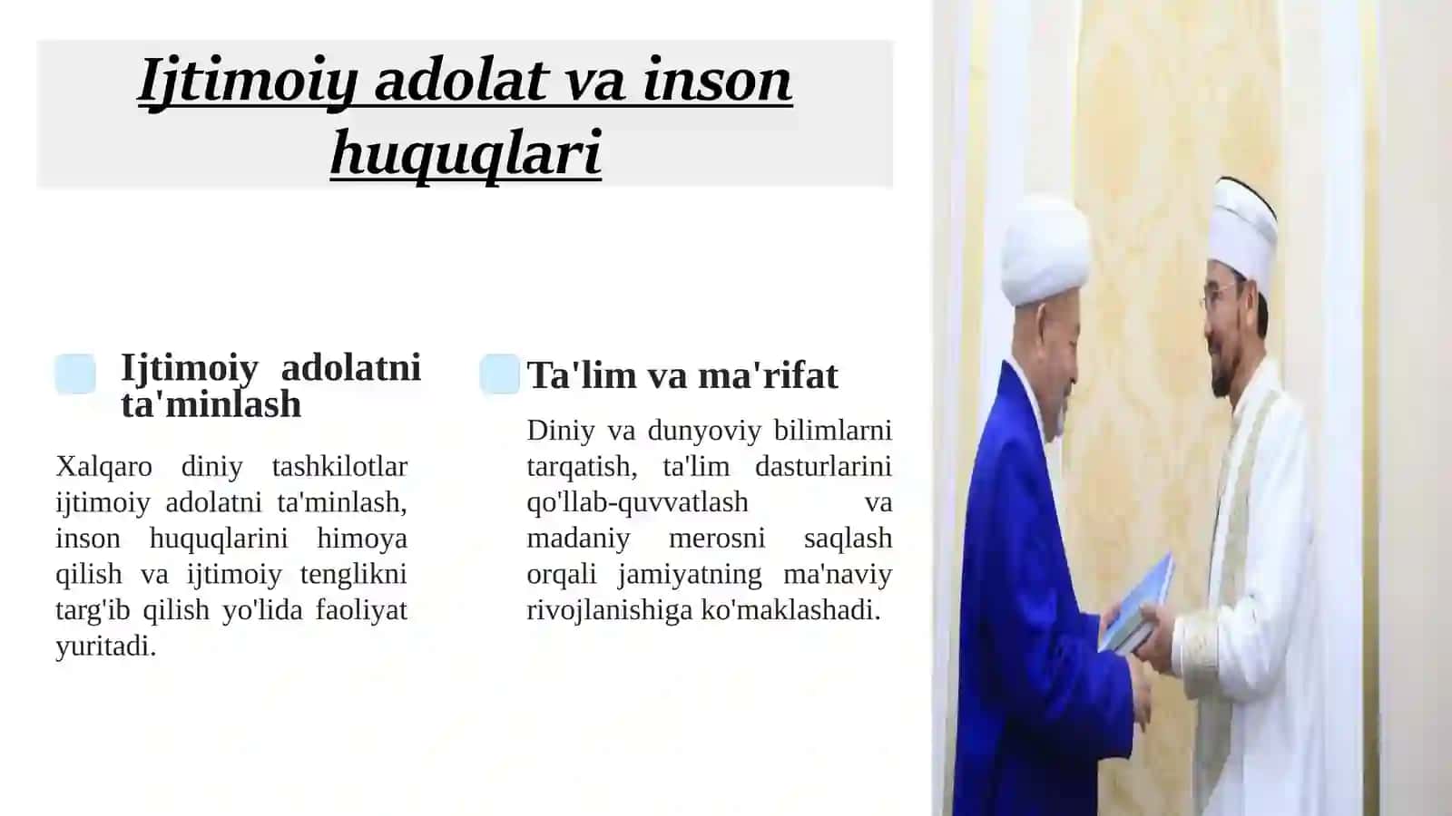 Xalqaro diniy tashkilotlar faoliyatining tarixi va ularning barqaror rivojlanish maqsadlariga erishishdagi ahamiyat 4