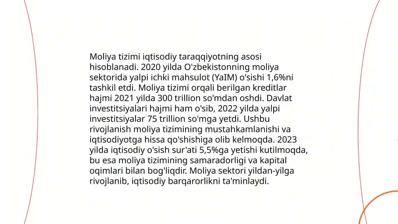 Moliya tizimining ahamiyati, uning tuzilishi 4