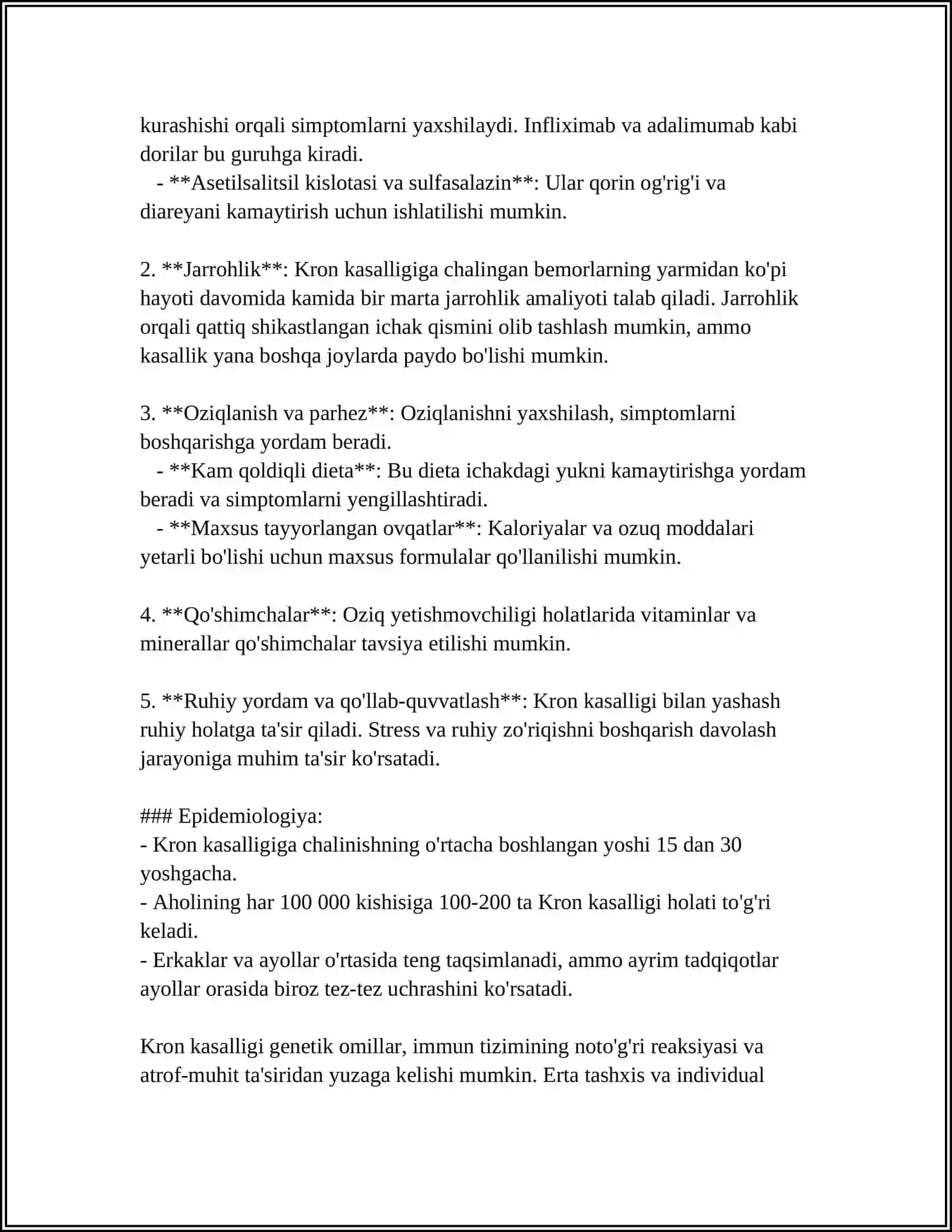 KRONN KASALLIGI. ICHAK DISBAKTERIOZI 4