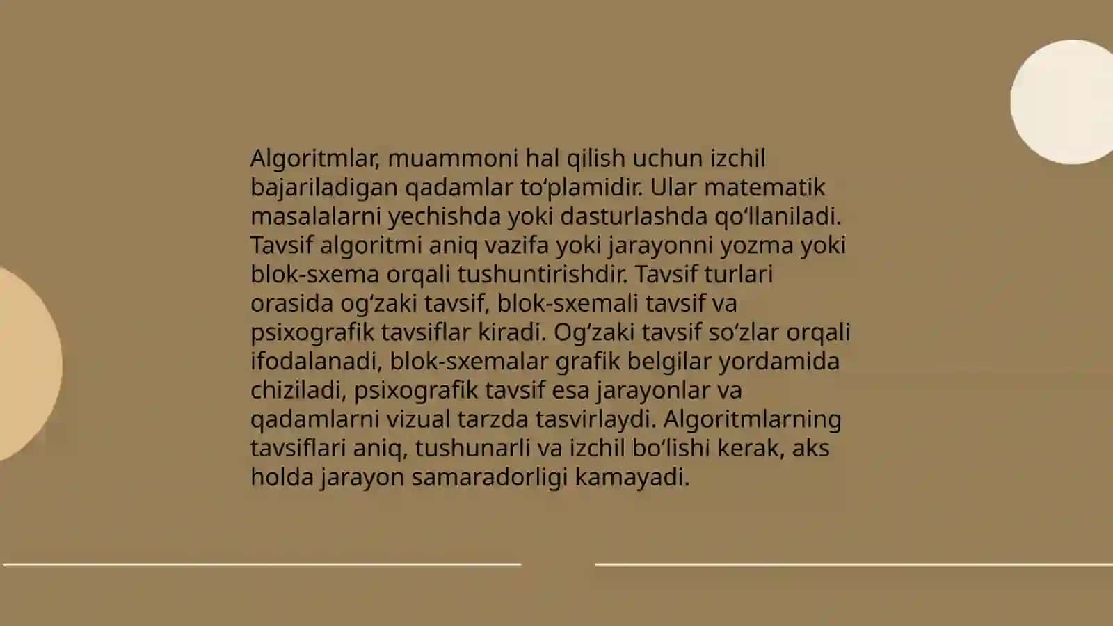 Algaritimlash va dasturlashning asosiy tuwunchalari 4