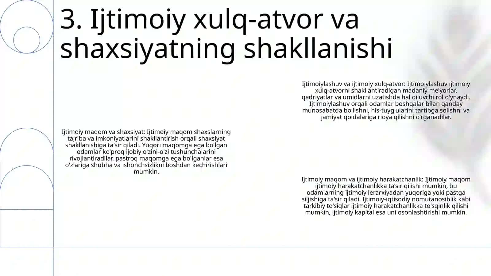 Shaxs Ijtimoiylashuvida Ijtimoiy Status Va Ijtimoiy Xulq-Atvorni O'Rni 4