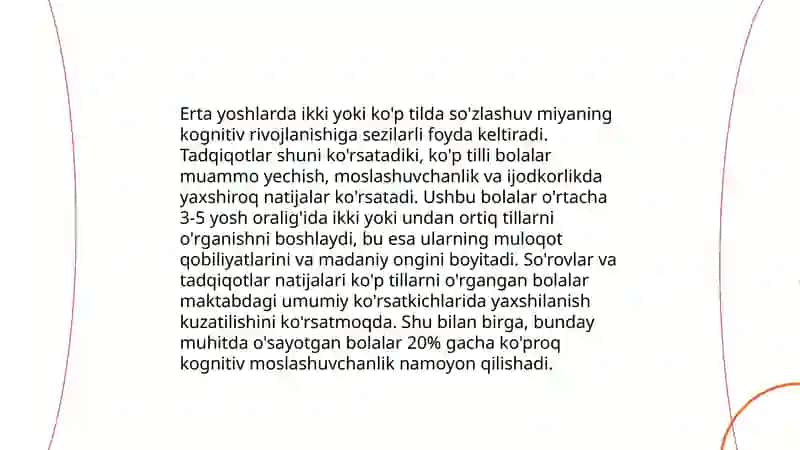 Boshlang'ich sinflarda ingliz tili o'qitishning psixolingvistik aspektlari 4