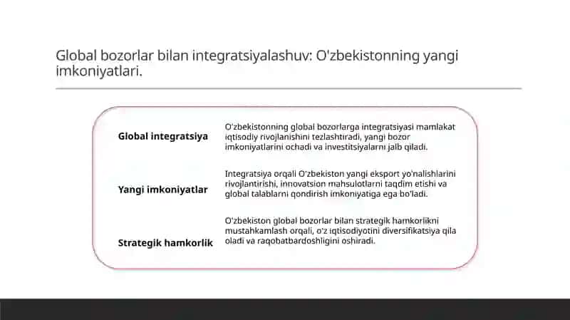 Tashqi iqtisodiyot faoliyati va ichki savdo 2024yilniki 4