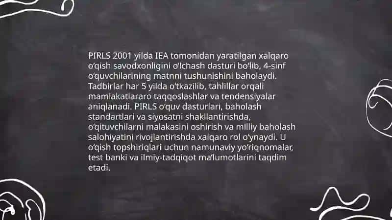 PIRLS tadqiqotlari 4