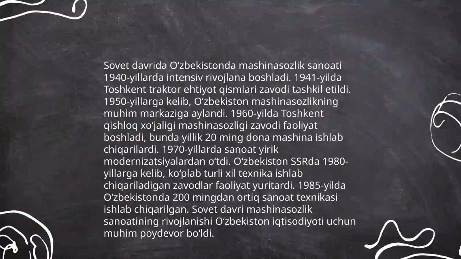 O'zbekistonda mashinasozlikni boshlanishi 4