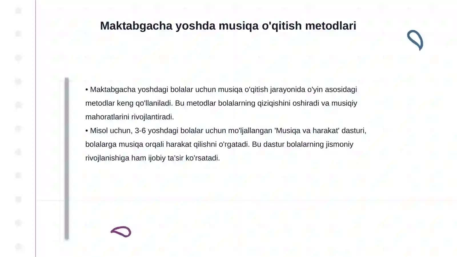 Maktabgacha yoshdagi bolalarning musiqiy faoliyati mazmuni 4