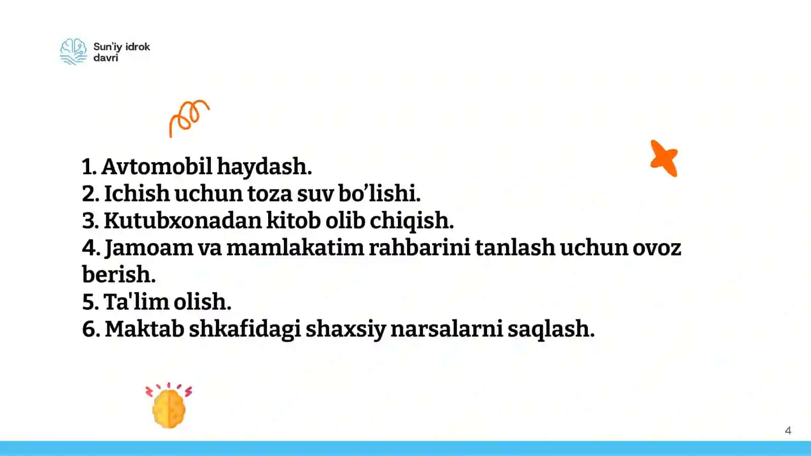 Mashinalar qanday o'rganadi? (kodlash orqali) 4