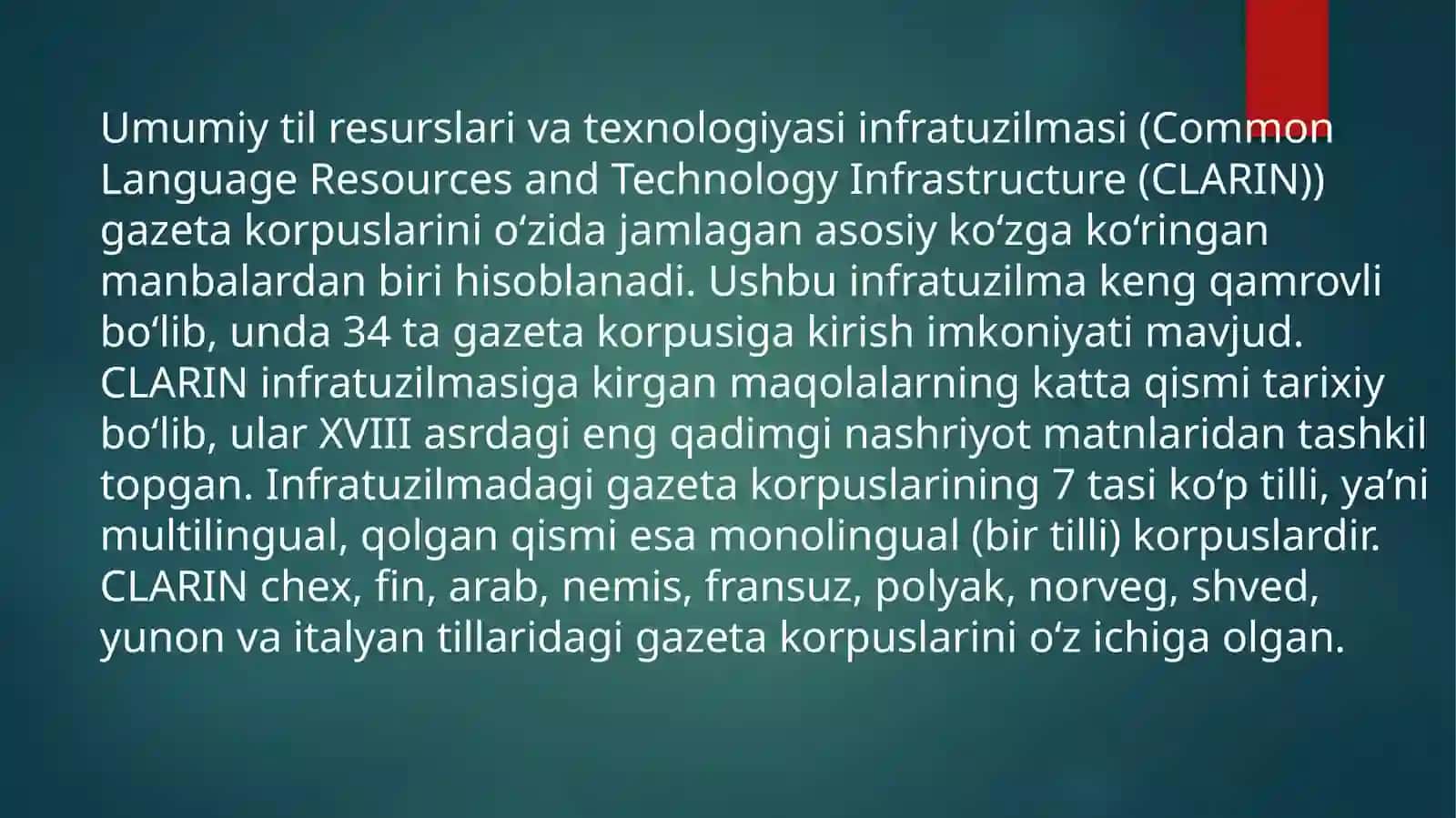 Gazeta matnlarining elektron korpusini yaratish 4