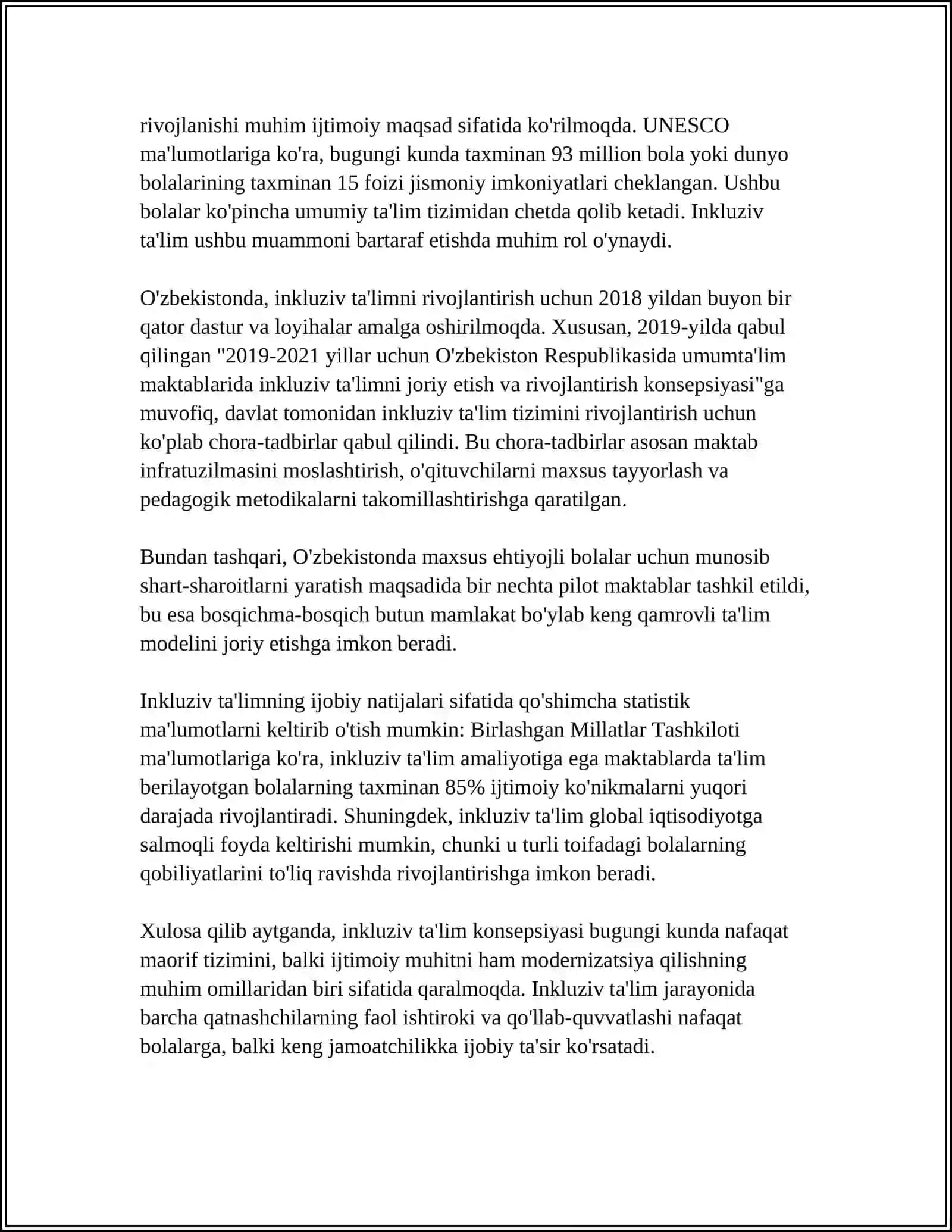 UMUMTA’LIM MAKTABLARDA INKLYUZIV TA’LIM 4