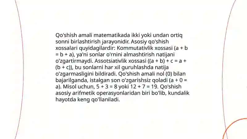 Amaldagi 1-sinf matematika darslarini misol va masalalarini ishlash 4