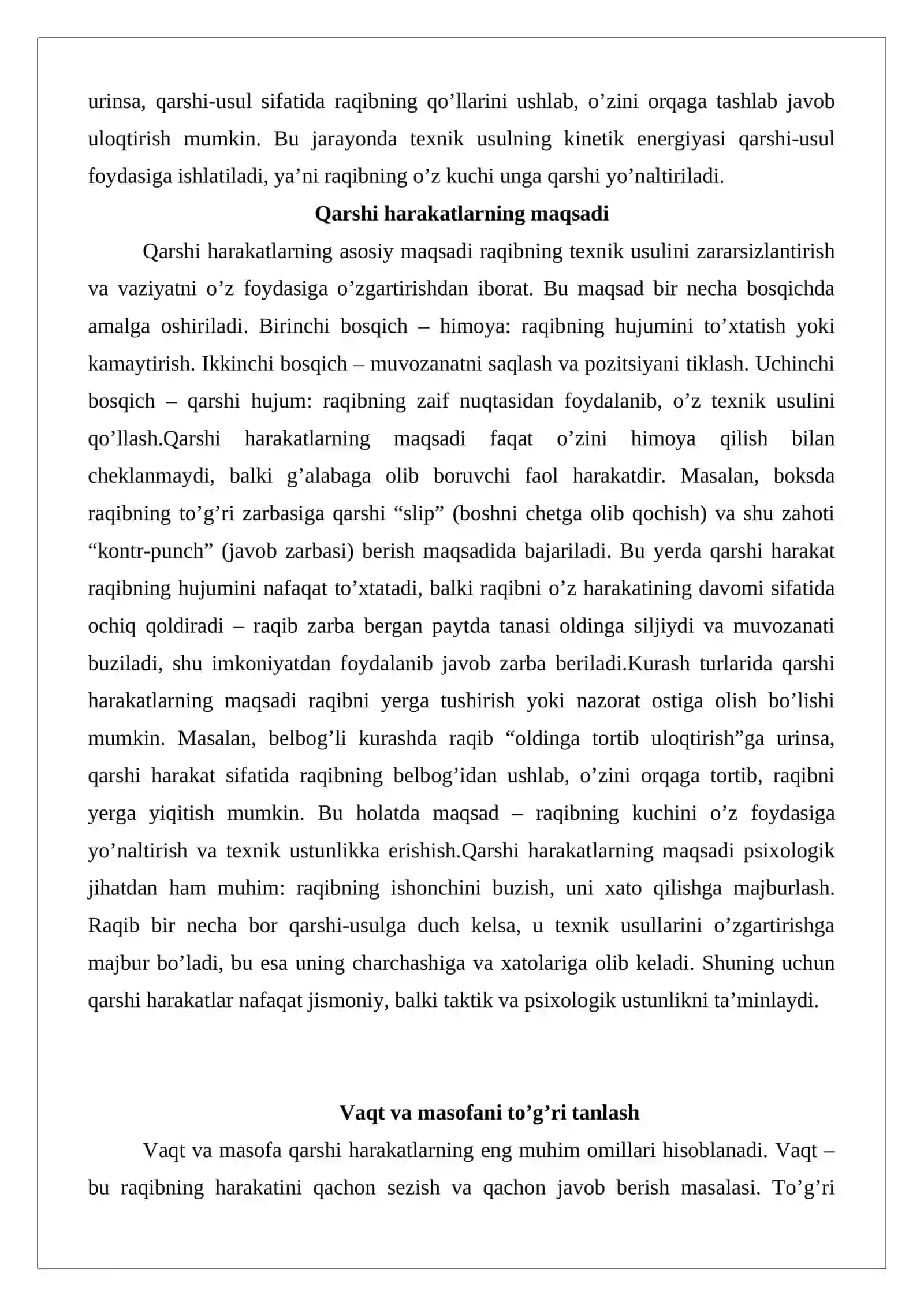 Kurashda texnik usullarga qarshi-usul qo’llash 4