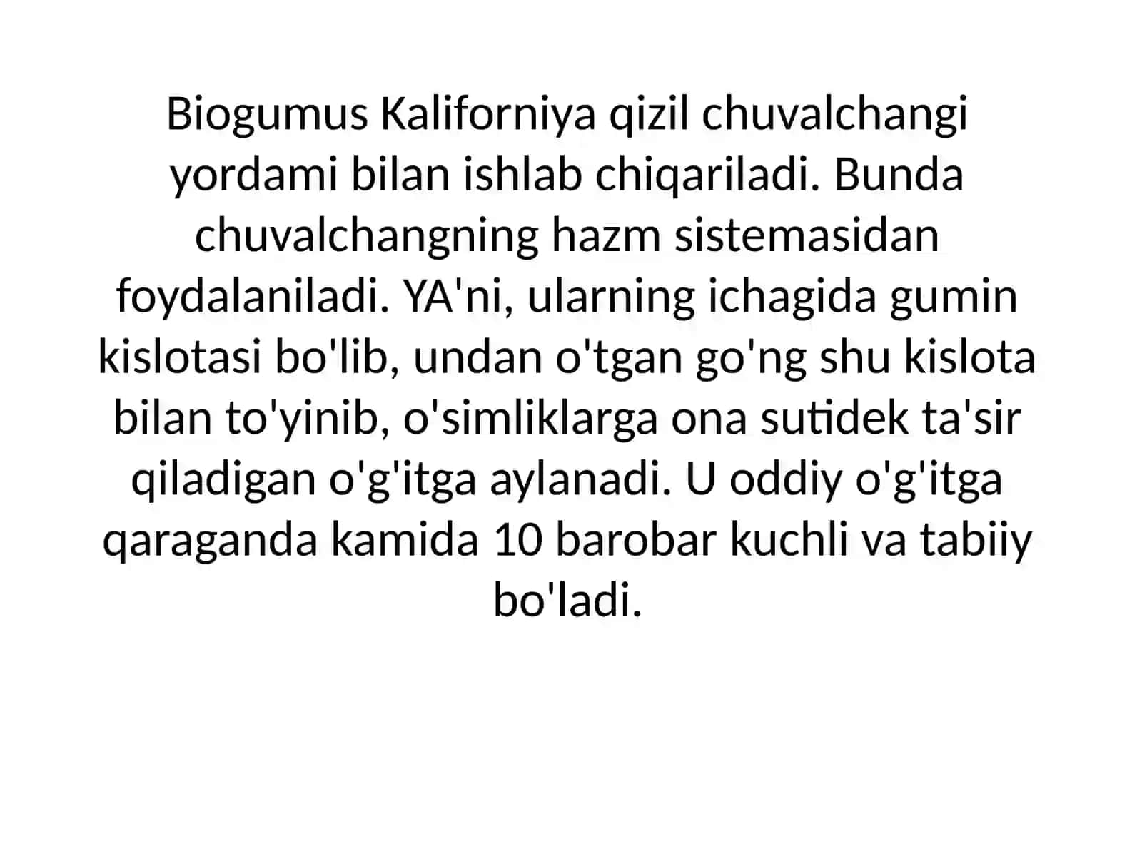 BIOGUMUSLARNI OLISH TEXNOLOGIYASI VA UNDAN FOYDALANISH 4