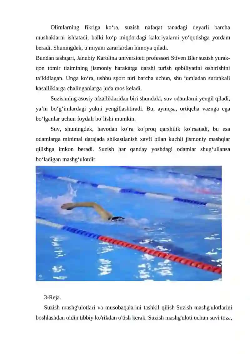 Suzish bo'yicha musobaqalarni tashkil qilish va o‘tkazish 4