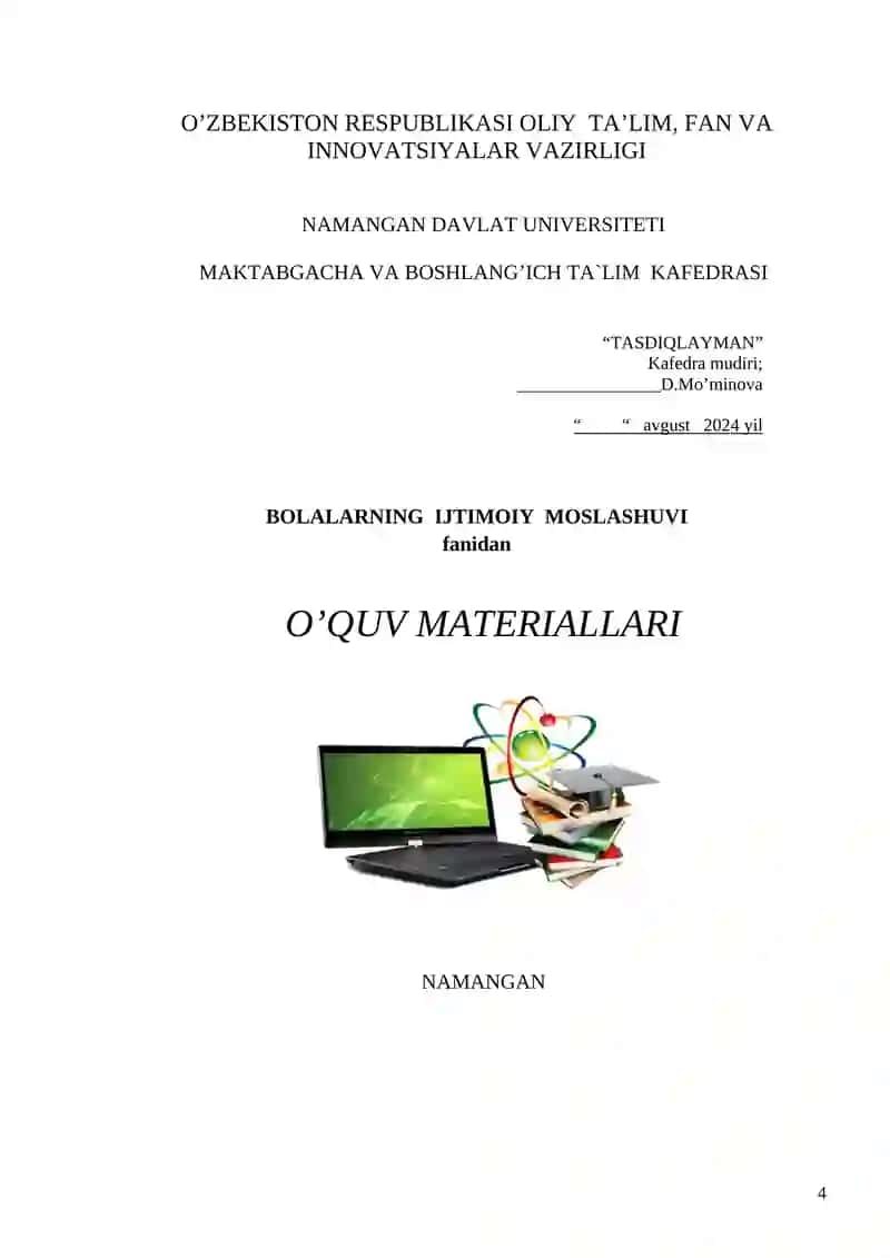O‘QUV USLUBIY MAJMUA 4