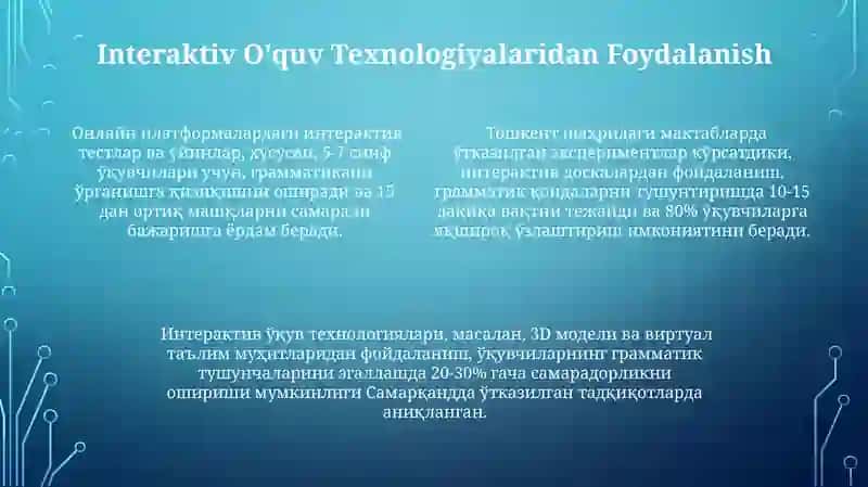 Grammatik tushunchalarni oʻzlashtirishning metodik shartlari 4