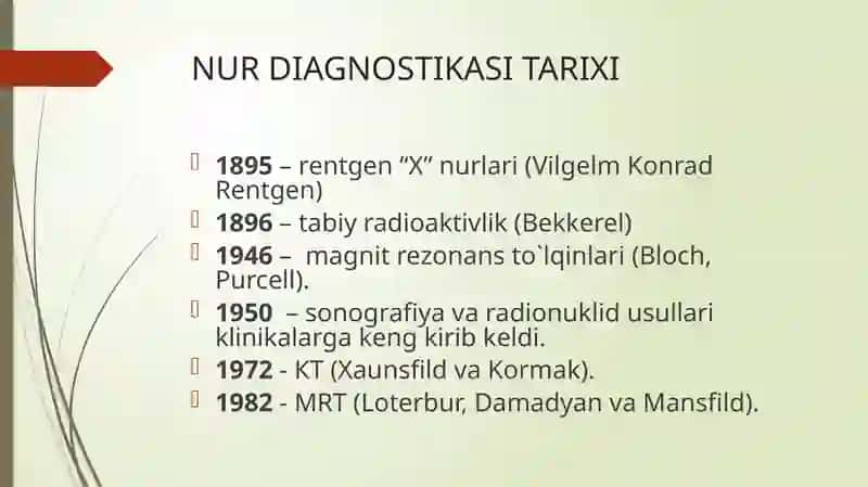 NUR TASHXISI USULLARI 4