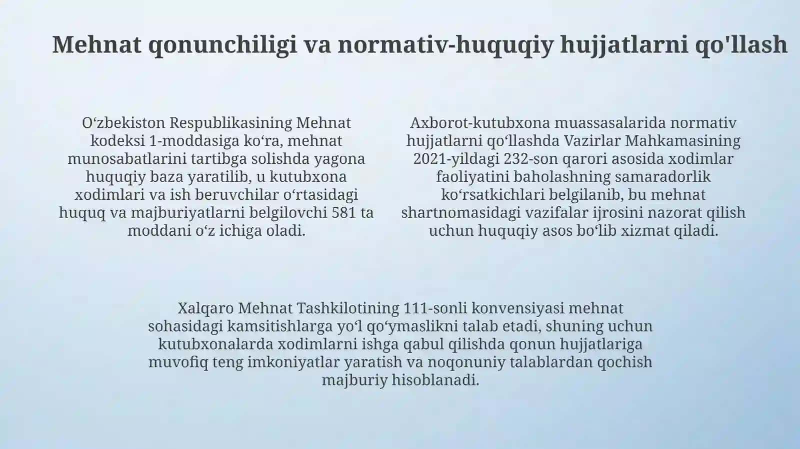 Kutubxona -axborot muassasalarida kadrlar siyosati 4