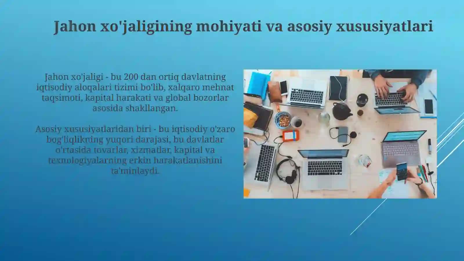 Jahonxo'jaligining shakllanishi va rivojlanishi 4