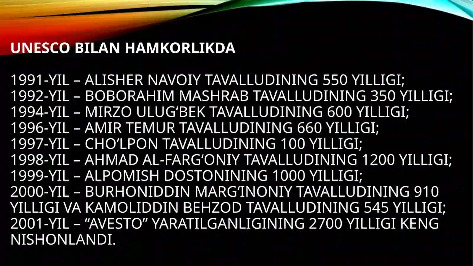O’zbekistonda madaniy meros, milliy ma’naviy qadriyat va an’analarning tiklanishi hamda rivojlanishi 4