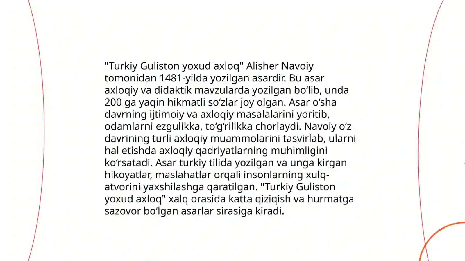 "Turkiy Guliston yoxud axloq" 4