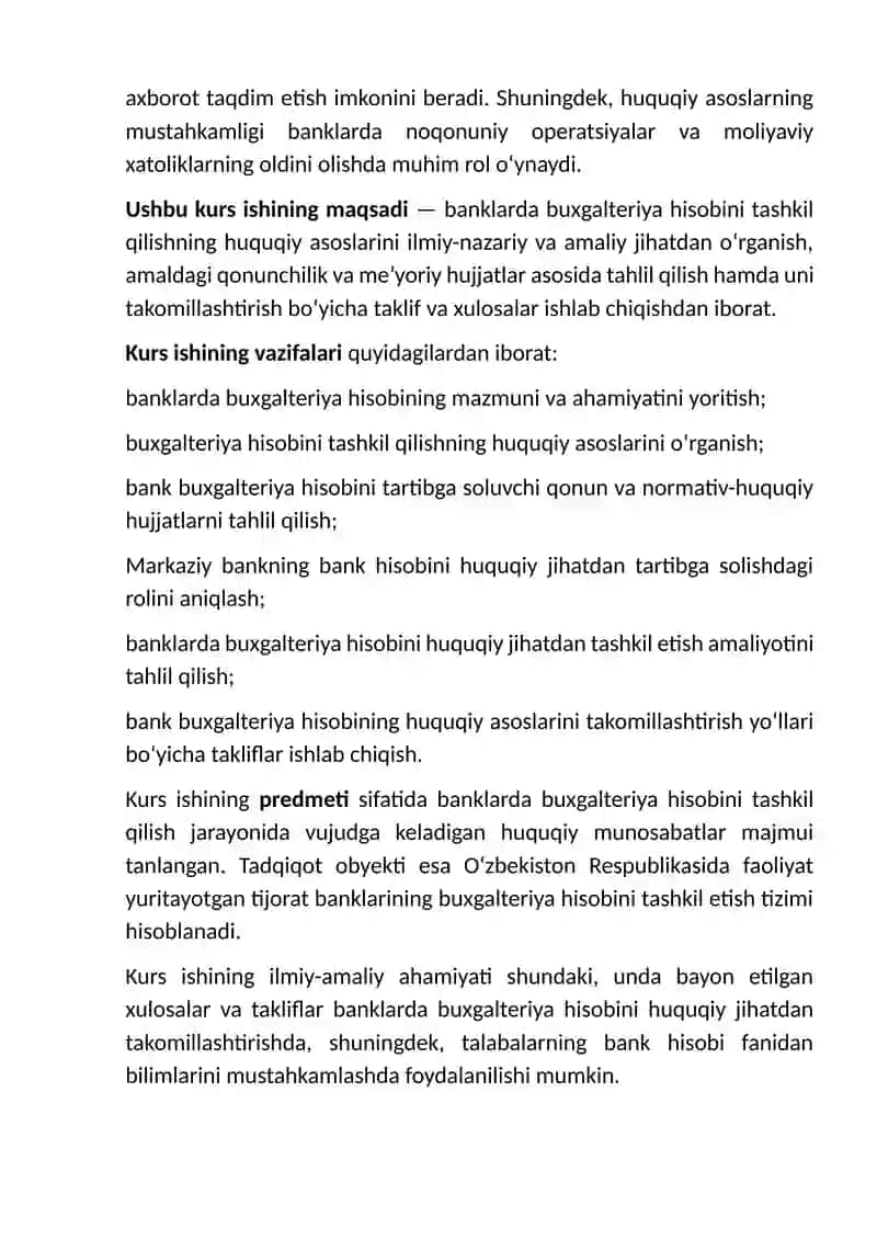 Banklarda Buxgalteriya Hisobini Tashkil Qilishning Huquqiy Asoslari 4