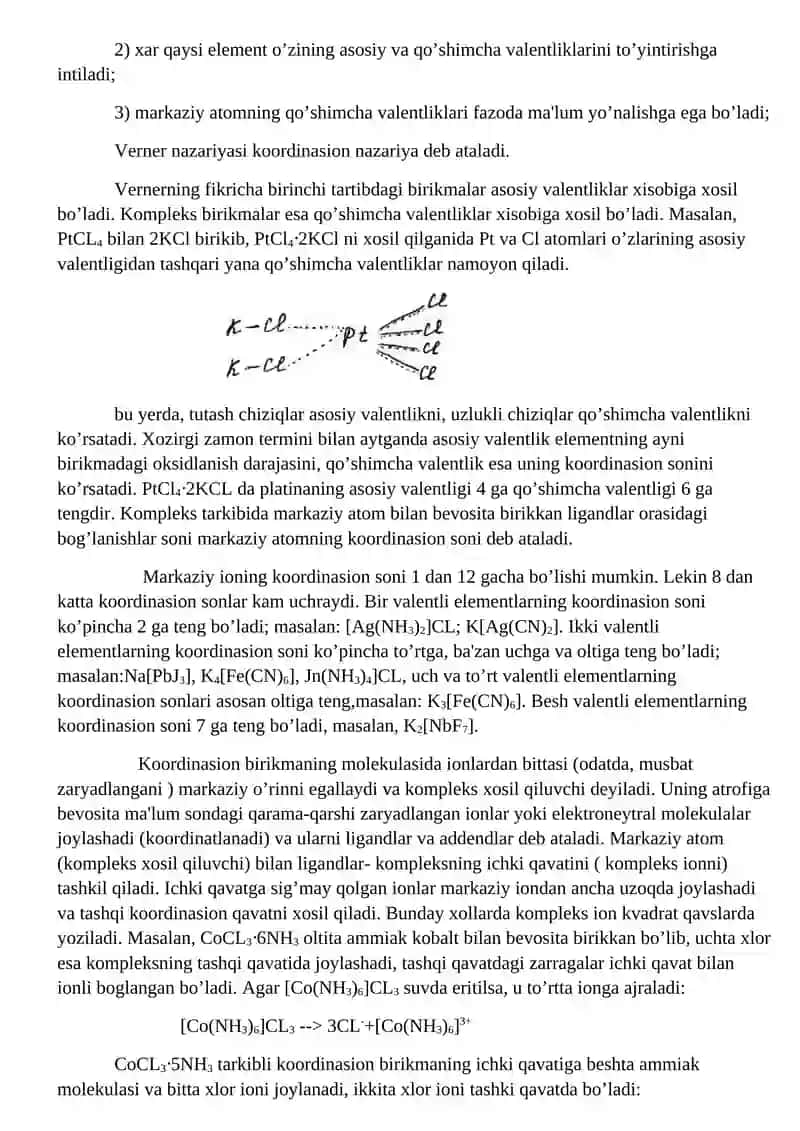KOORDINATSION BIRIKMALARNING SINFLANISHI VA NOMEKLATURASI 4