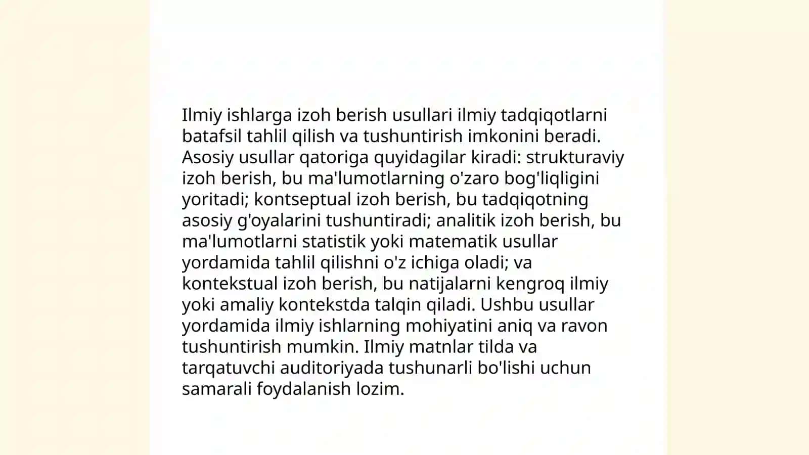 Ilmiy matnlar bilan ishlash.Ilmiy asarlarni o'rganib chiqish 4