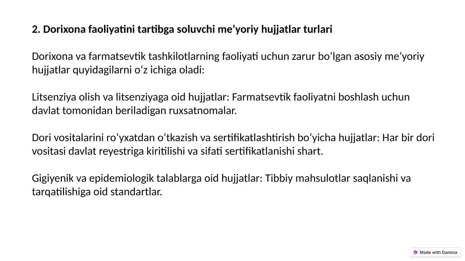 Dorixona va farmatsevtik tashkilotlar faoliyatining huquqiy asoslari 4