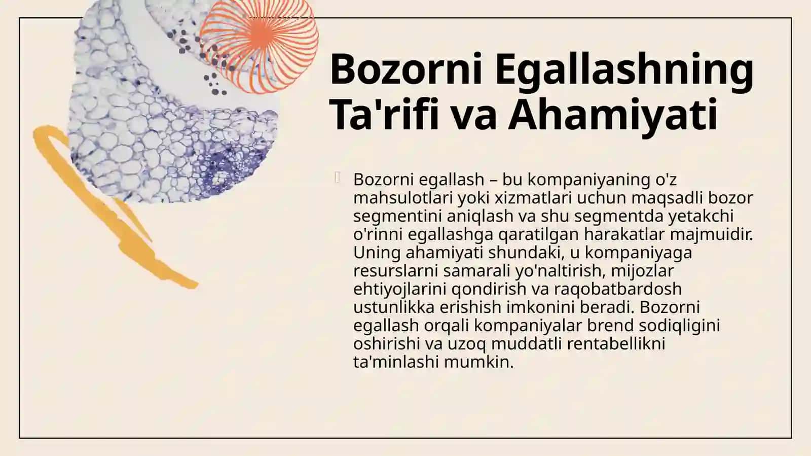 Marketingda Bozorni Egallash: Asosiy Tushunchalar 4