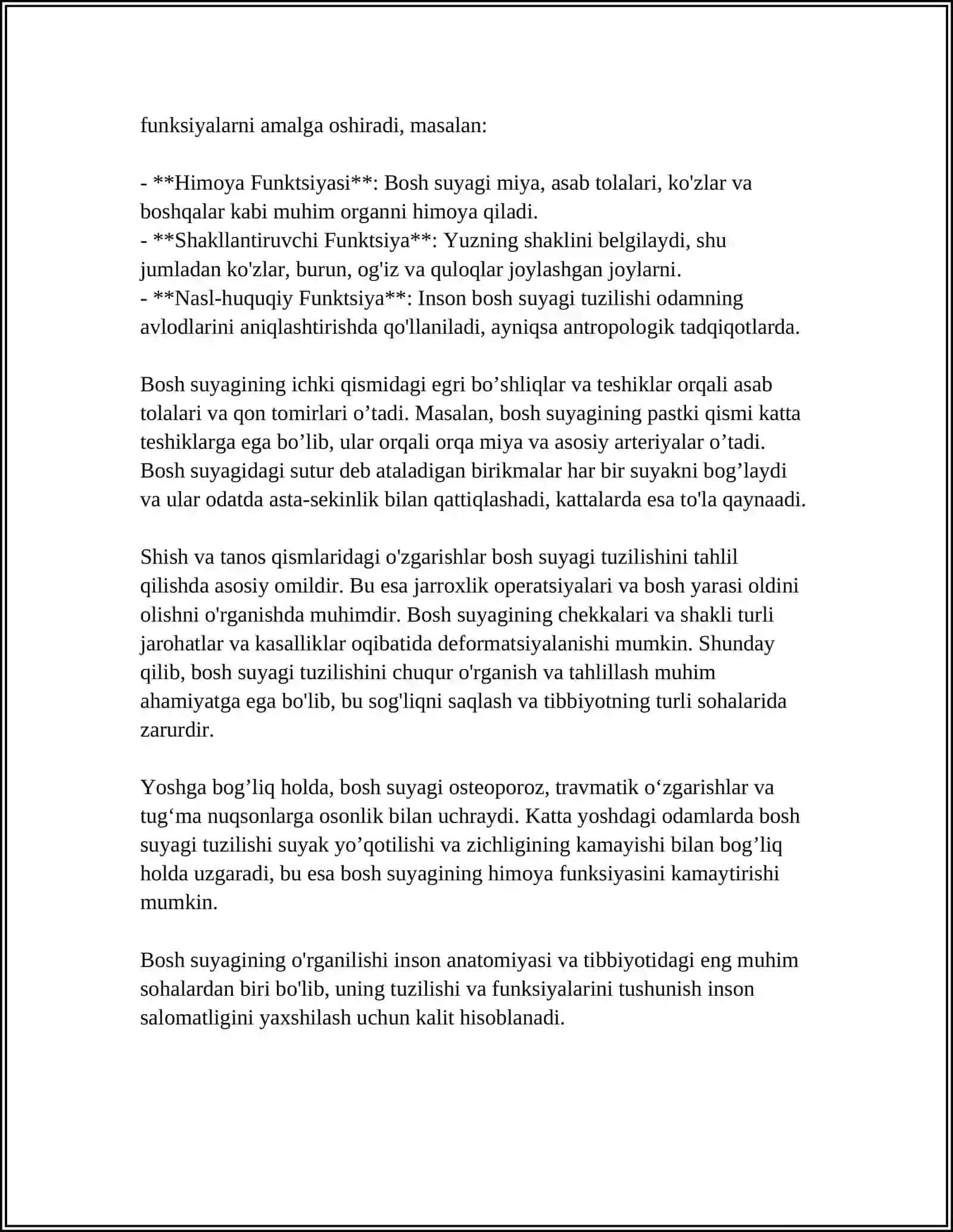 Bosh suyaklari 4