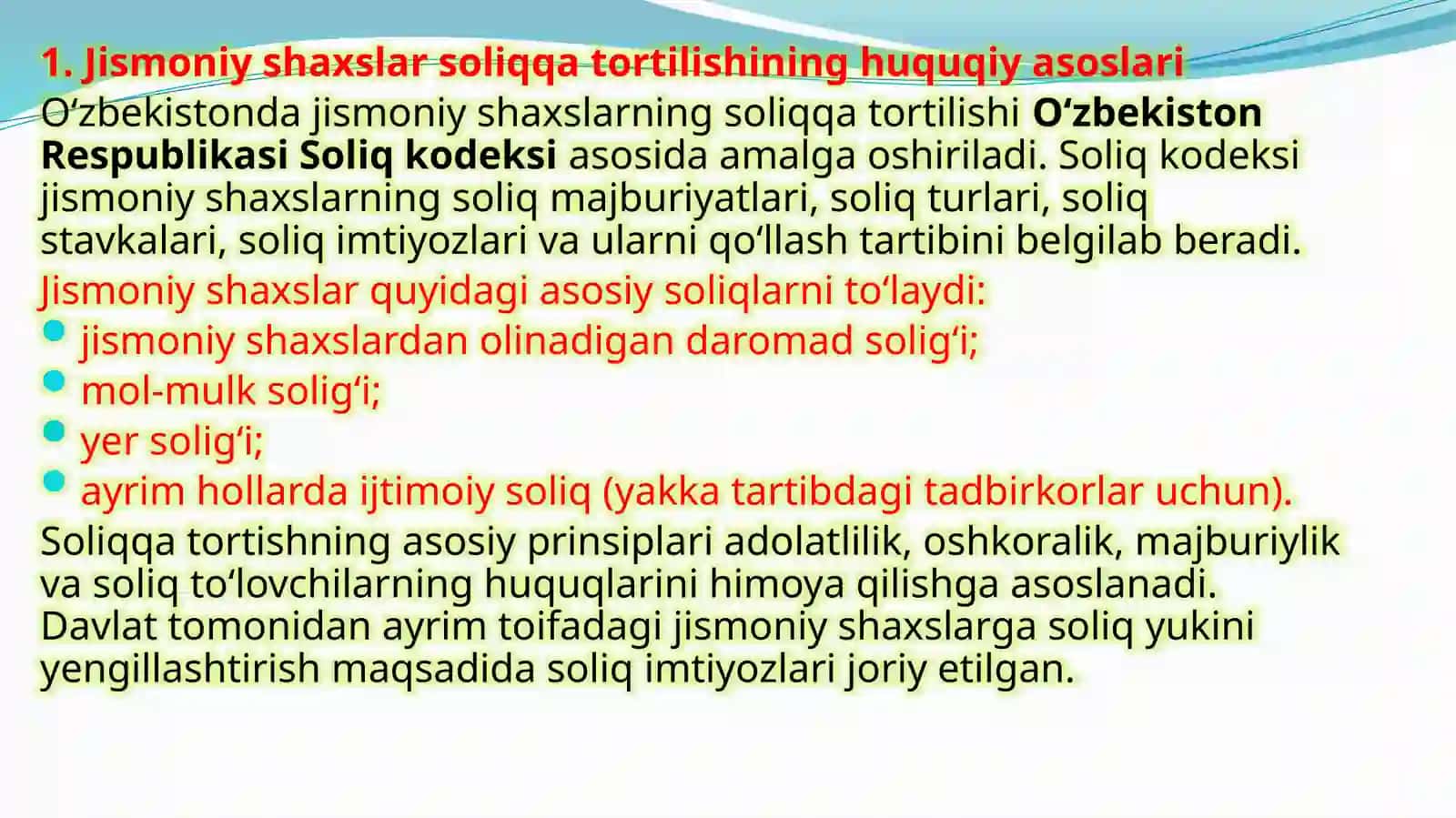 O‘zbekistonda jismoniy shaxslarga beriladigan soliq imtiyozlari 4